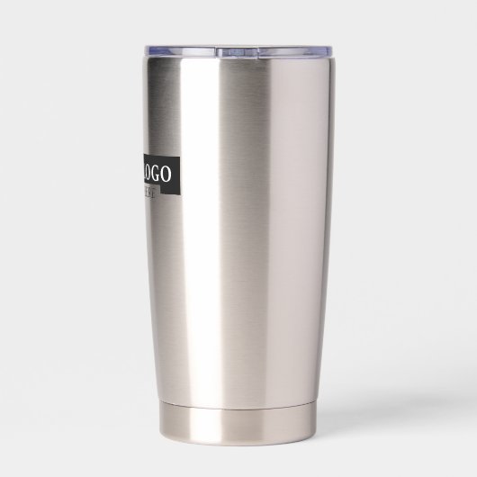 Zakelijke logo Aangepaste QR code website Professi Geïsoleerde Drinkbeker (Achterkant)