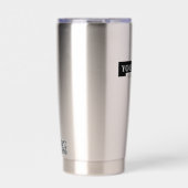 Zakelijke logo Aangepaste QR code website Professi Geïsoleerde Drinkbeker (Voorkant)