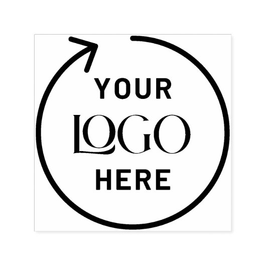 Zakelijke Logo | Aangepaste vierkante rubber zelfi Zelfinktende Stempel (Design)