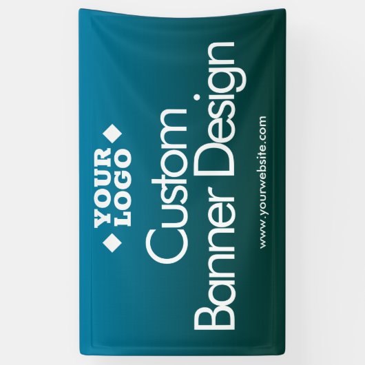 Zakelijke Logo Aangepaste Vinyl Banner (Verticaal)