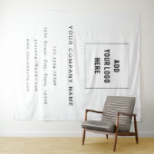 Zakelijke Logo achtergrond, handelsomgeving Wandkleed (In Situ (horizontaal))