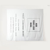 Zakelijke Logo achtergrond, handelsomgeving Wandkleed (Voorkant (horizontaal))