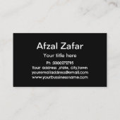 Zakelijke logo, adres en gepersonaliseerd contact visitekaartje (Achterkant)