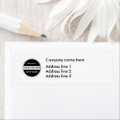 Zakelijke Logo Adres Sjabloon Labels (Insitu)