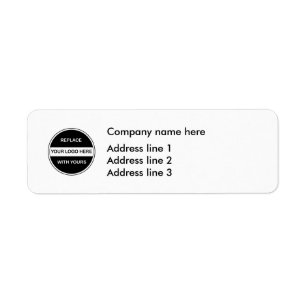Zakelijke Logo Adres Sjabloon Labels