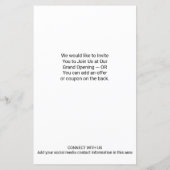 Zakelijke Logo Advertentie, Contactgegevens Flyer (Achterkant)