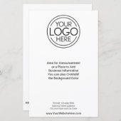 Zakelijke Logo Advertentie, Contactgegevens Flyer (Voorkant / Achterkant)