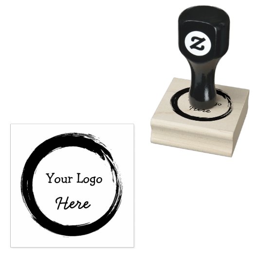 Zakelijke Logo Artistic Stamp Rubberstempel (Gestempeld)