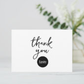 Zakelijke Logo Bedankkaart (Staand voorkant)