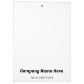 Zakelijke Logo - Bedrijf Promotie - Bedrijf Klembord (Achterkant)