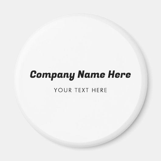 Zakelijke Logo - Bedrijf Promotie - Bedrijf Magneet (Voorkant)