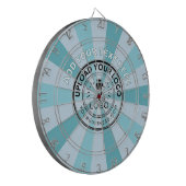 Zakelijke Logo Bedrijfskleuren Dartbord (Voorkant Links)