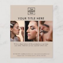Zakelijke Logo Beige Schoonheidssalon 3 Foto's