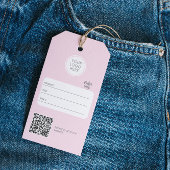 Zakelijke Logo Bewerkbare retail Roze prijs label Cadeaulabel