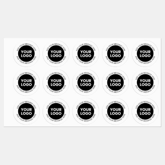 Zakelijke Logo & bewerkbare tekst waterdicht Labels (Vel)