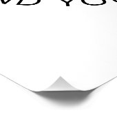 Zakelijke Logo & bewerkbare tekst Wit & Zwart Perfect Poster (Hoek)