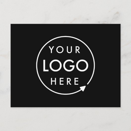 Zakelijke Logo | Black Corporate Company Briefkaart (Voorkant)