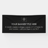 Zakelijke Logo | Black Modern 6' Adverteren Banner (Horizontaal)