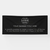 Zakelijke Logo | Black Modern Adverteren 6' banner (Horizontaal)