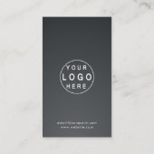 Zakelijke Logo | Black Professional Company Punch Klantenkaartje (Achterkant)