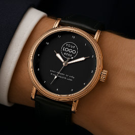 Zakelijke Logo | Black Professional Corporate Horloge