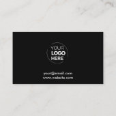 Zakelijke Logo Black Star Professioneel Bedrijf Klantenkaartje (Achterkant)