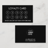 Zakelijke Logo Black Star Professioneel Bedrijf Klantenkaartje (Voorkant / Achterkant)