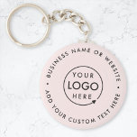 Zakelijke Logo | Blush Pink Feminine Professional Sleutelhanger<br><div class="desc">Een eenvoudige douane gooit roze bedrijfs sjabloon in een moderne minimalistische stijl die gemakkelijk met uw bedrijfstekst en logo kan worden bijgewerkt. Als je hulp nodig hebt bij het personaliseren van dit product,  kun je contact met me opnemen via de button Bericht en ik help je graag.</div>