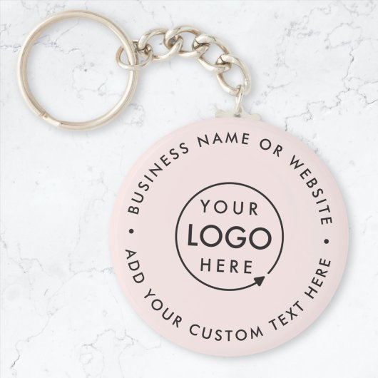 Zakelijke Logo | Blush Pink Feminine Professional Sleutelhanger