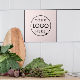 Zakelijke Logo | Blush Pink Feminine Professional Tegeltje