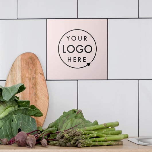 Zakelijke Logo | Blush Pink Feminine Professional Tegeltje