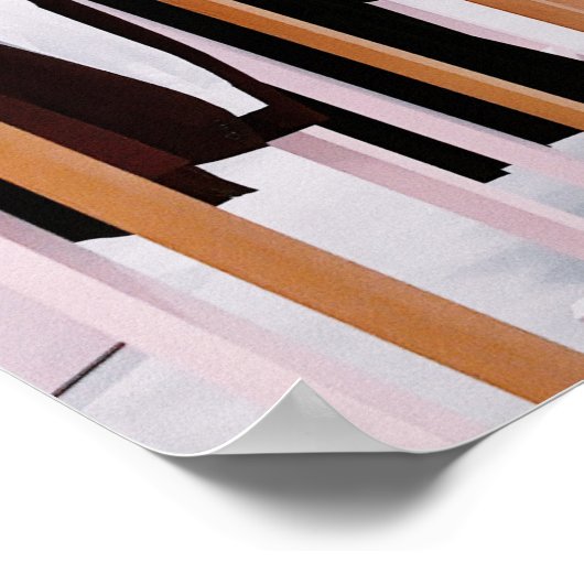 Zakelijke Logo | Blush roze foto-promotie Poster (Hoek)