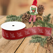 Zakelijke Logo, Branded Company Kerstvakantie Grosgrain Lint
