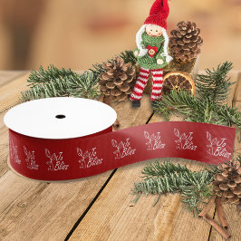 Zakelijke Logo, Branded Company Kerstvakantie Grosgrain Lint