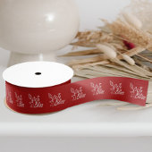 Zakelijke Logo, Branded Company Kerstvakantie Grosgrain Lint