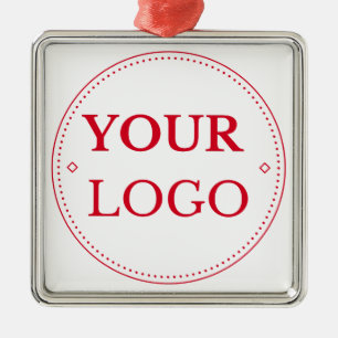 Zakelijke Logo Branded Modern Metalen Ornament