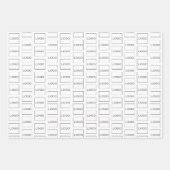 Zakelijke Logo Branding Professioneel Elegant Eenv Inpakpapier Vel (Voorkant)