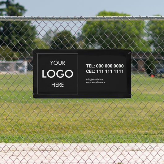 Zakelijke Logo branding zwarte banner (Insitu)