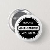 Zakelijke Logo Buttonnen Ronde Button 5,7 Cm (Voorkant /achterkant)