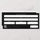 Zakelijke Logo Cadeaubon Zwart (Voorkant / Achterkant)