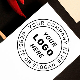 Zakelijke Logo   Circulaire Website & Bedrijfsnaam Rubberstempel