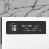 Zakelijke Logo Clean Grey Professioneel Adres Etiket