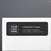 Zakelijke Logo Clean Grey Professioneel Adres Etiket