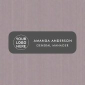 Zakelijke Logo Clean Grey Professioneel Bedrijf Naamplaatje