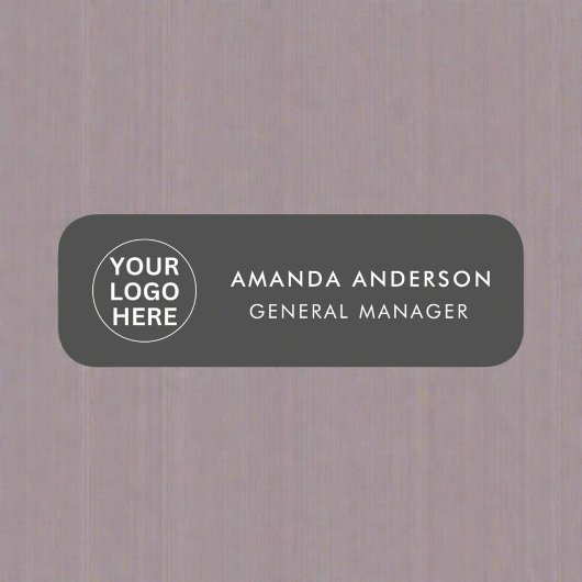 Zakelijke Logo Clean Grey Professioneel Bedrijf Naamplaatje