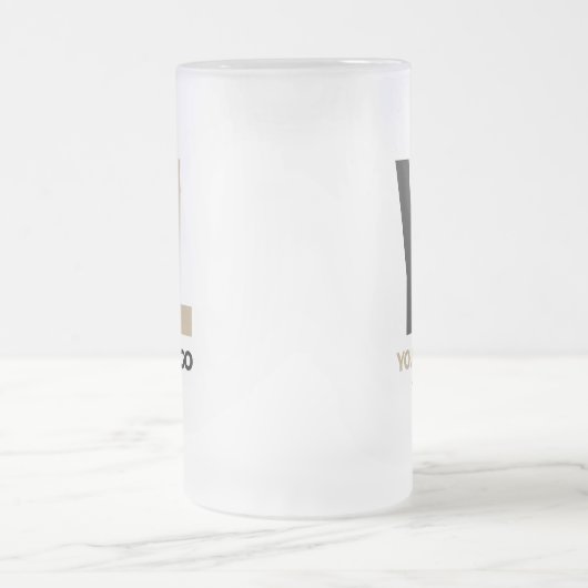 Zakelijke logo Clean minimaal merk Bedrijf Matglas Bierpul (Center)