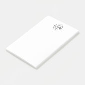 Zakelijke Logo Clean Simple Professional Post-it® Notes (Schuin)