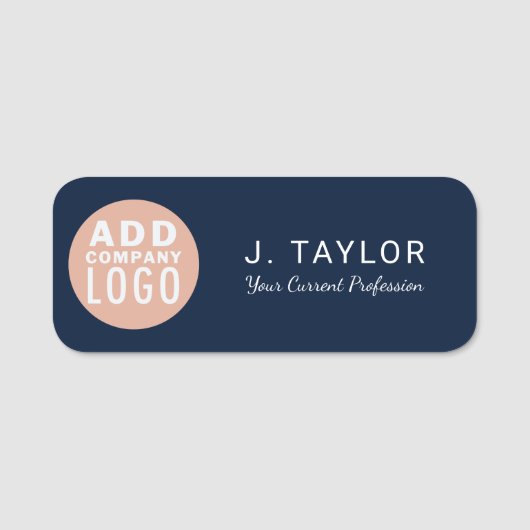 Zakelijke Logo Company Medewerker Personeel Custom Naamplaatje (Voorkant)