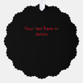 Zakelijke Logo Corporate Company Black Ornament Kaart (Achterkant)