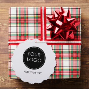 Zakelijke Logo Corporate Company White Ornament Kaart